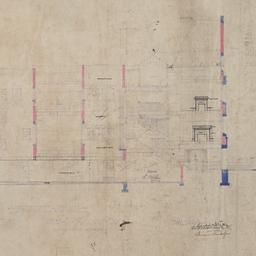 Longitudinal section, court...