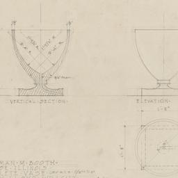 Concrete vase design details