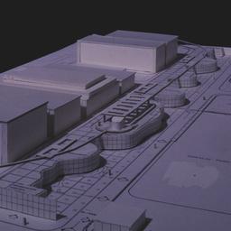 Model, aerial view.