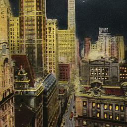 Lower Broadway at Night New...