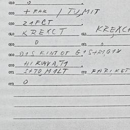 Eastern questionnaire, answ...