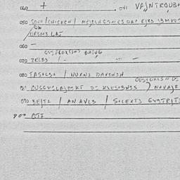 Eastern questionnaire, answ...