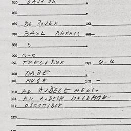 Eastern questionnaire, answ...