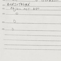Eastern questionnaire, answ...