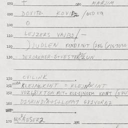 Eastern questionnaire, answ...