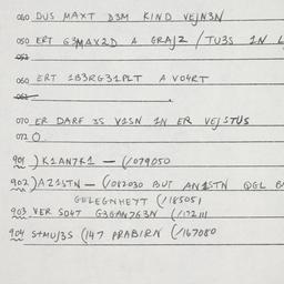 Eastern questionnaire, answ...