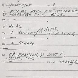 Eastern questionnaire, answ...