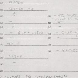 Eastern questionnaire, answ...