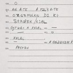 Eastern questionnaire, answ...