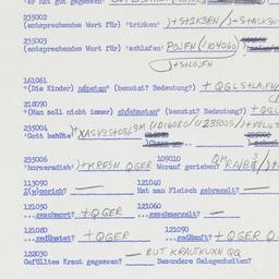 Western questionnaire, answ...