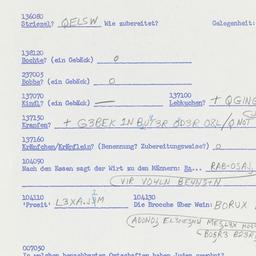 Western questionnaire, answ...