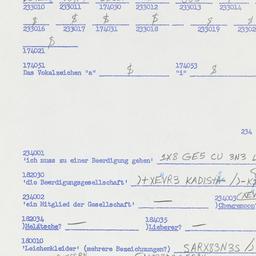 Western questionnaire, answ...