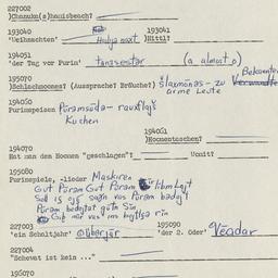 Western questionnaire, answ...