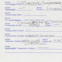 Western questionnaire, answ...