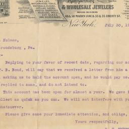 S. F. Myers & Co. Letter