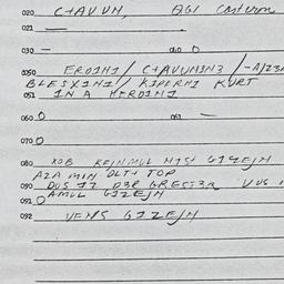 Eastern questionnaire, answ...