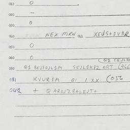 Eastern questionnaire, answ...