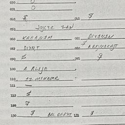 Eastern questionnaire, answ...