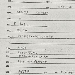 Eastern questionnaire, answ...