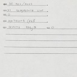 Eastern questionnaire, answ...