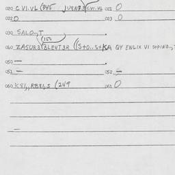 Eastern questionnaire, answ...