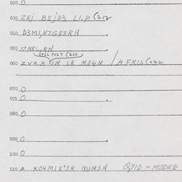Eastern questionnaire, answ...