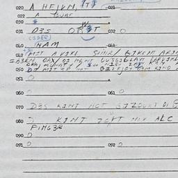 Eastern questionnaire, answ...