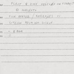 Eastern questionnaire, answ...
