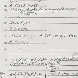Eastern questionnaire, answ...