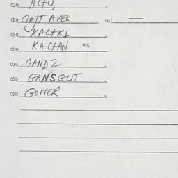 Eastern questionnaire, answ...