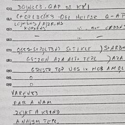 Eastern questionnaire, answ...