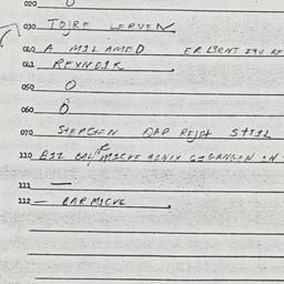 Eastern questionnaire, answ...