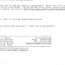 Correspondence, 2005-02-11....