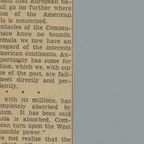 Telegram: 1954 May 20