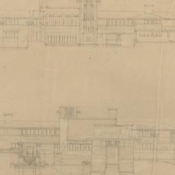 West, east elevations