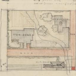 Two-zone house: Plot plan