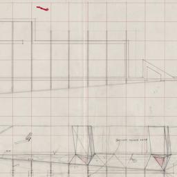 Pavilion roof plan, section