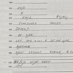 Eastern questionnaire, answ...