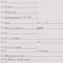 Eastern questionnaire, answ...