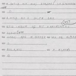 Eastern questionnaire, answ...