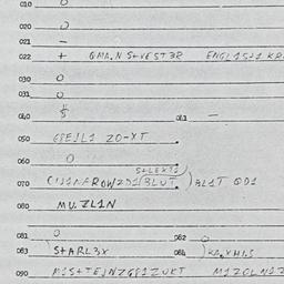 Eastern questionnaire, answ...
