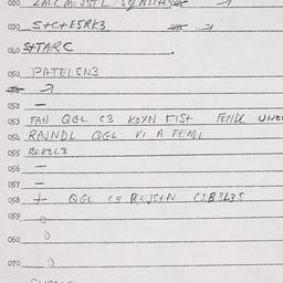 Eastern questionnaire, answ...