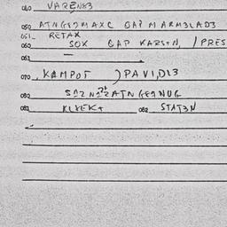 Eastern questionnaire, answ...
