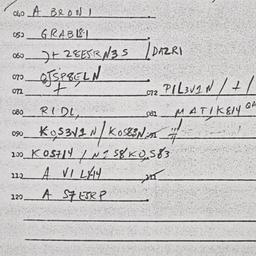 Eastern questionnaire, answ...