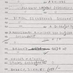 Eastern questionnaire, answ...