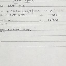 Eastern questionnaire, answ...