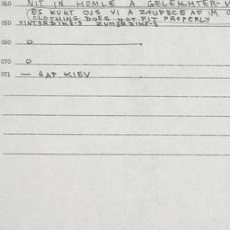 Eastern questionnaire, answ...