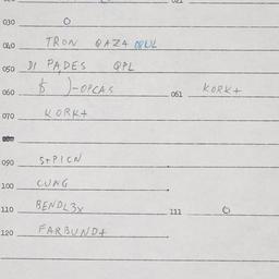 Eastern questionnaire, answ...
