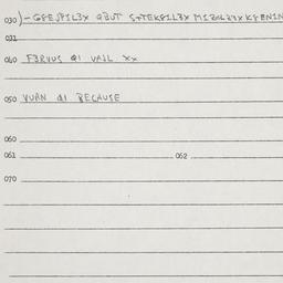 Eastern questionnaire, answ...