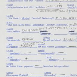 Western questionnaire, answ...